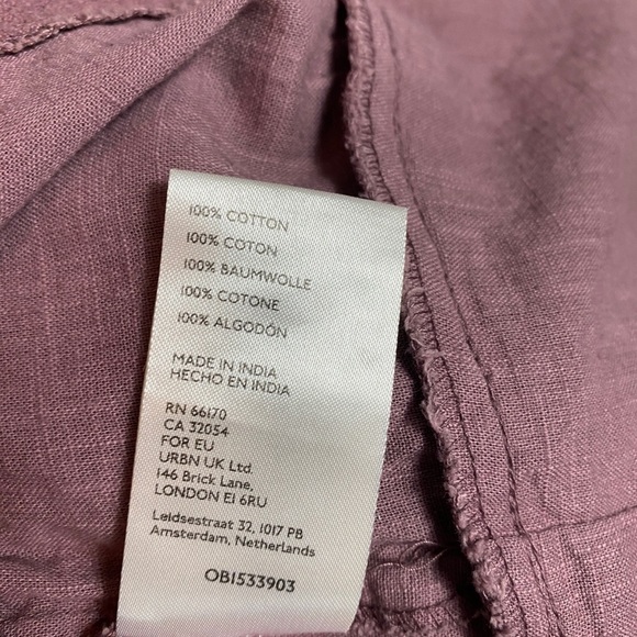 Free People Joi cropped cotton top purple M milkmaid y2k cottage corset whimsy - Picture 7 of 9